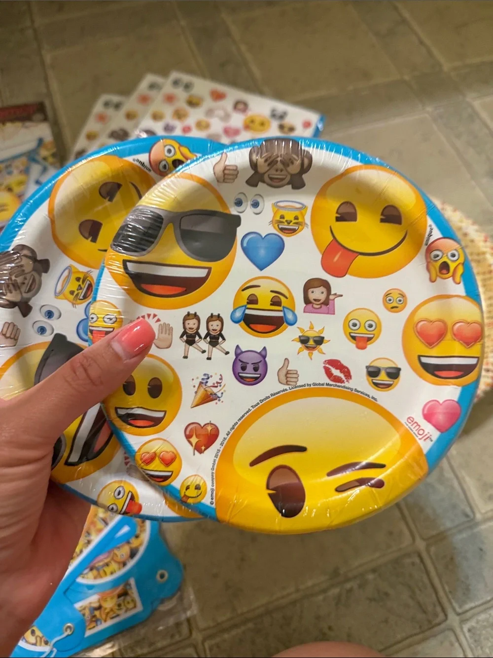 Yellow Emoji Party Supplies Set - Plates, Balloons, Banners & More